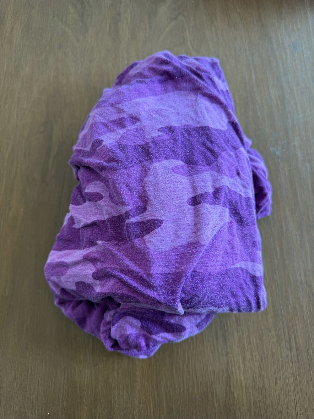 Little Sleepies Crib Sheet Purple Camo